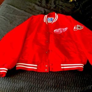 Genuine NFL red Wings jacket.